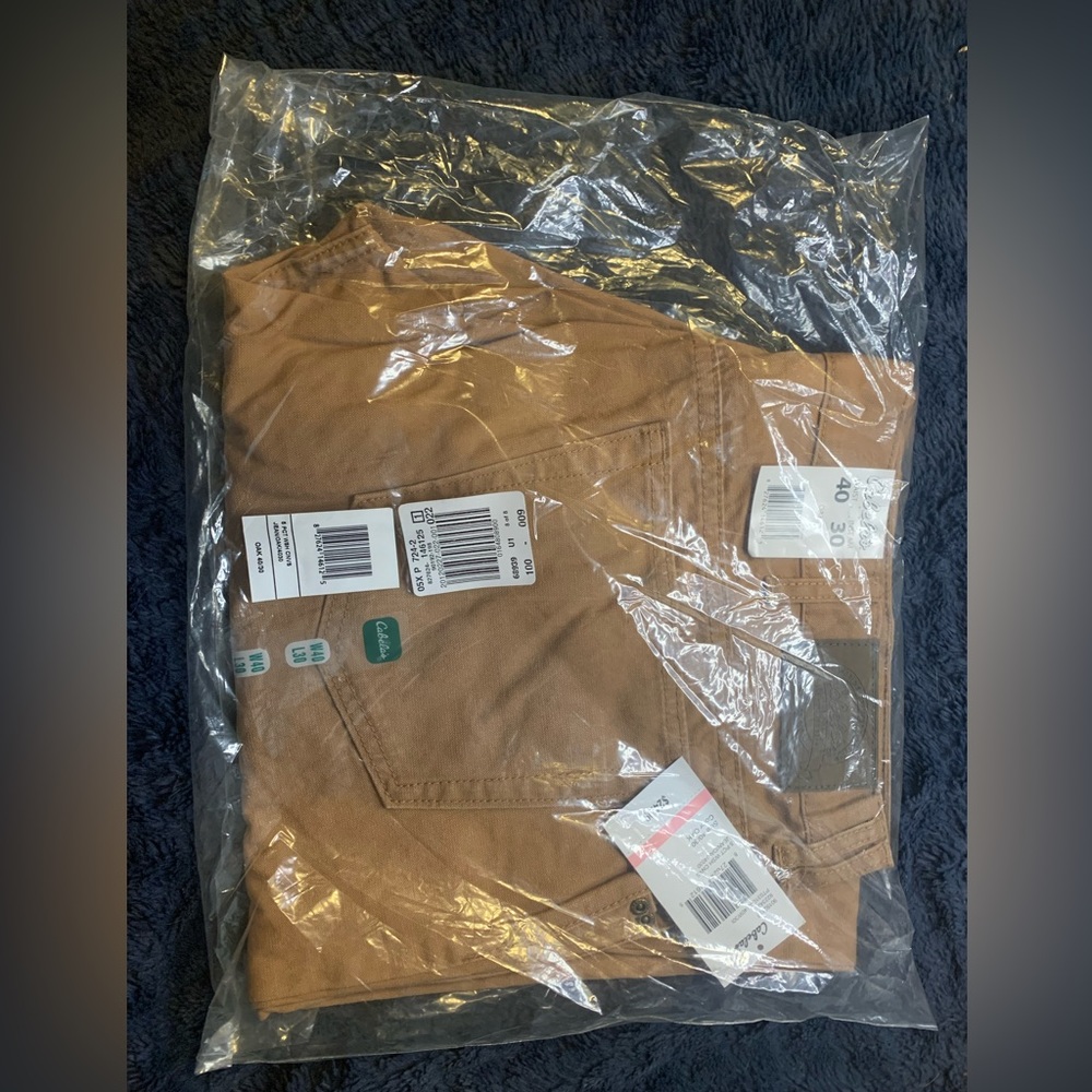 NWT Cabela’s Oak work wear Jeans Men’s 40x30